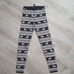 Black Reindeer Leggings
